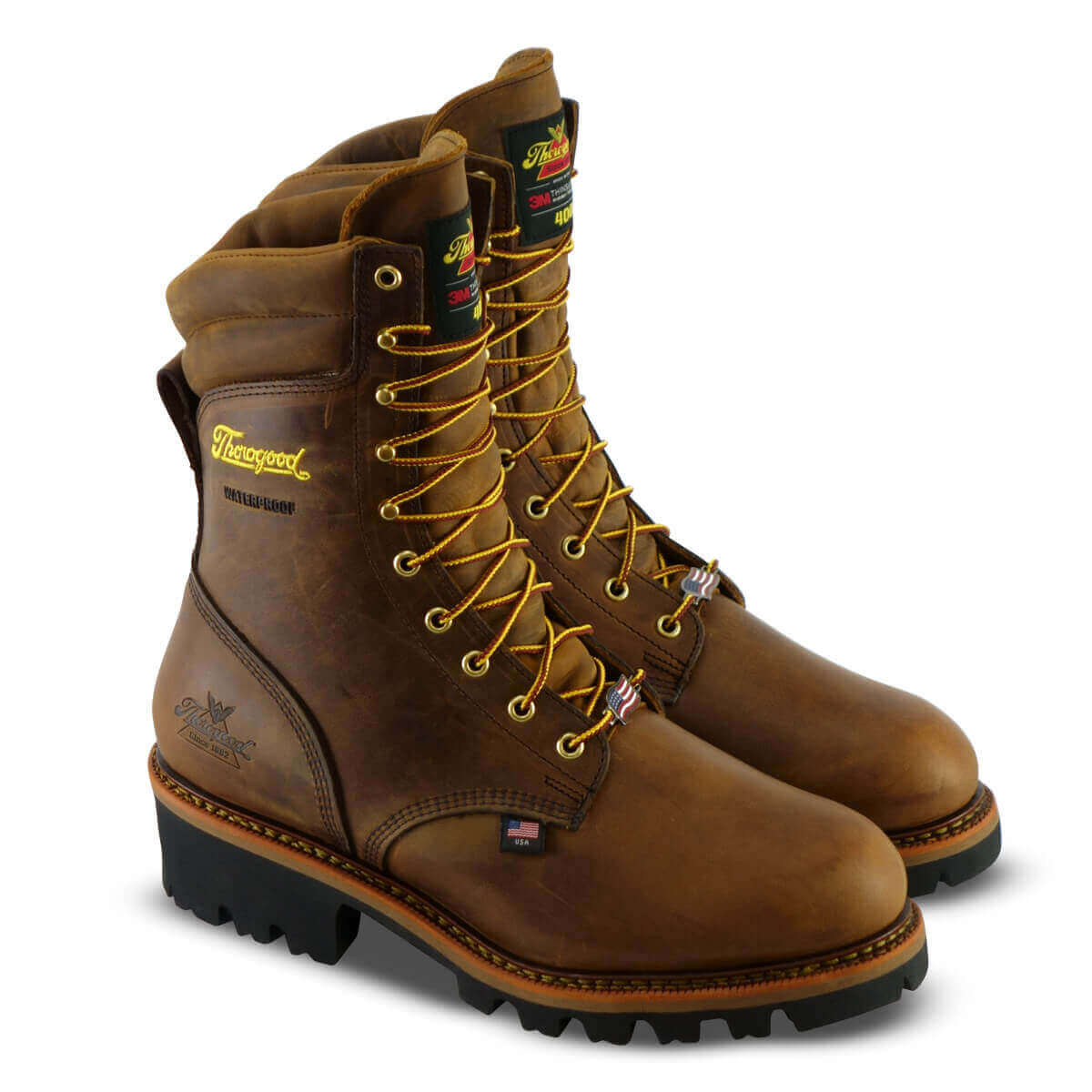 mens insulated pull on work boots