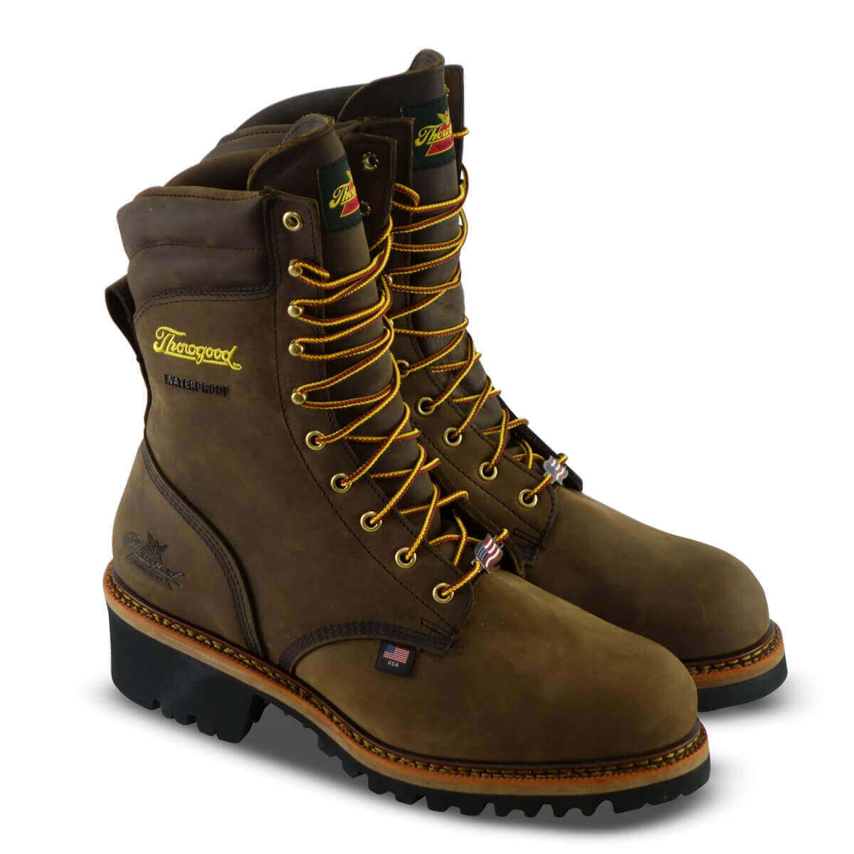 thorogood boots steel toe black