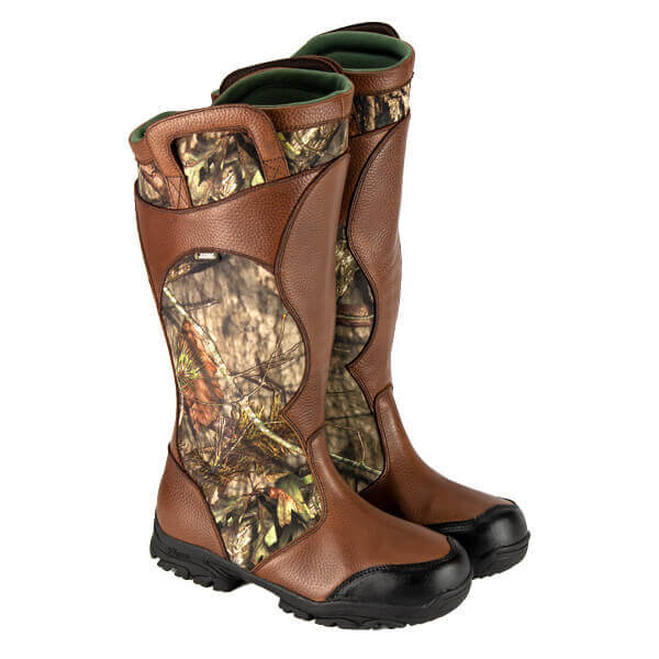 Pair shot of snake boot waterproof 17" mossy oak® break-up country® boot