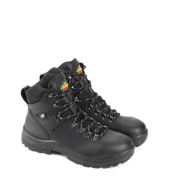 Pair shot of American Union Series waterproof 6" black work boot