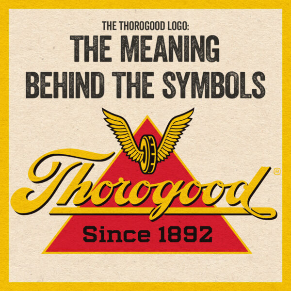 Image of the current Thorogood logo with the wording, "the meaning behind the symbols"
