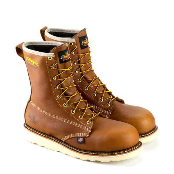 round steel toe boots