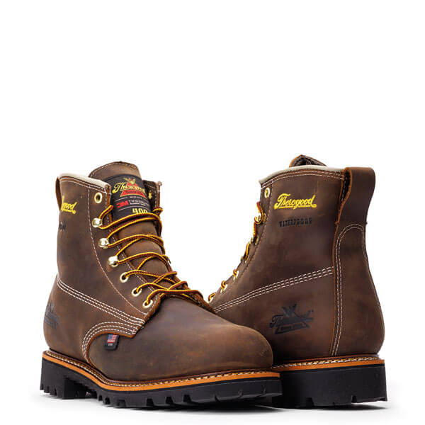 Front and back view of American Heritage insulated waterproof 6" boot