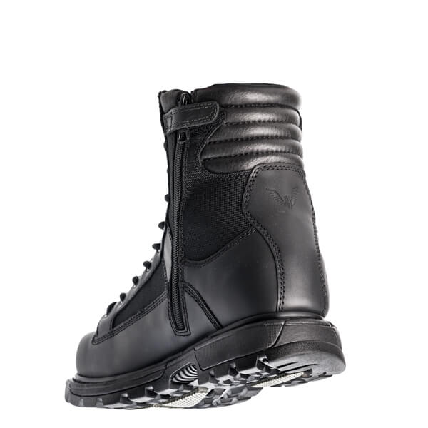 Back view of Genflex2 series waterproof 8" black boot
