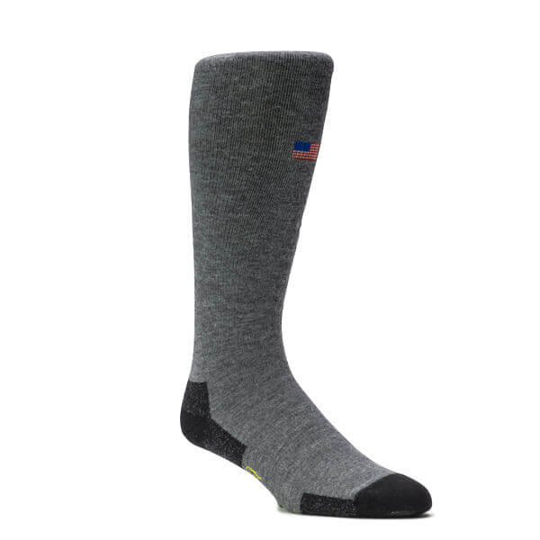 Side view of cold weather hunting sock