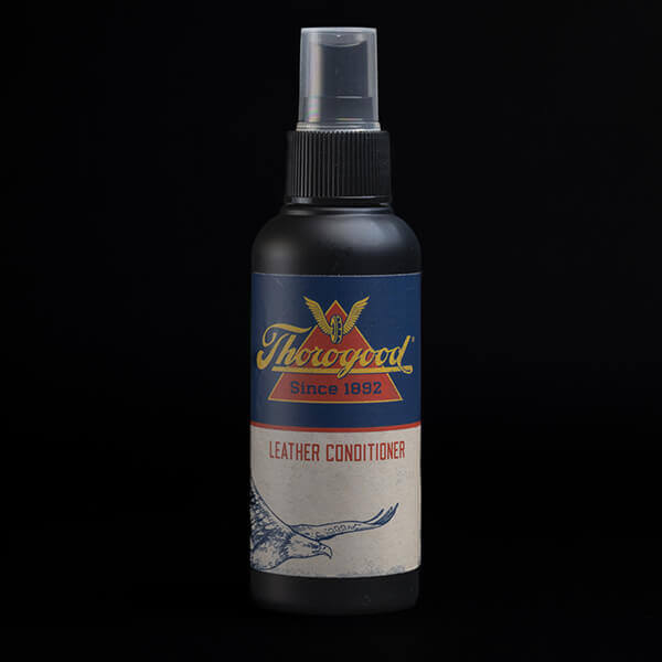 Front view of the leather conditioner boot care product, white label
