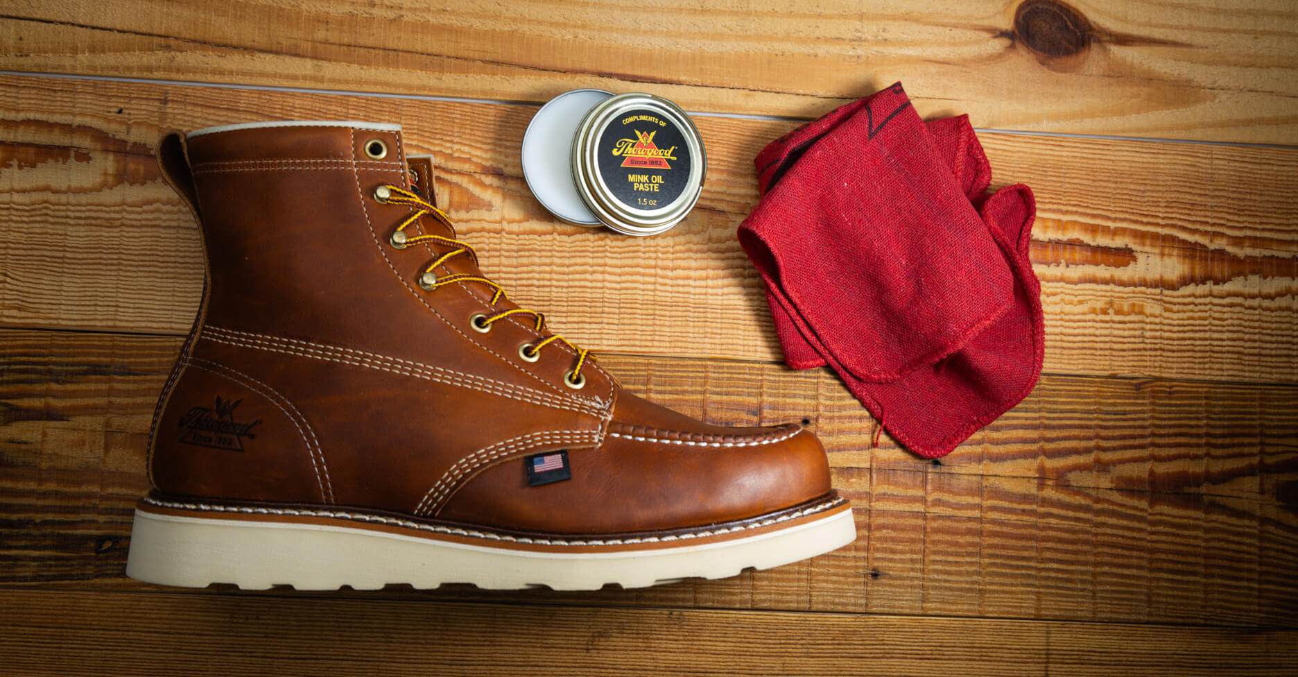 American Heritage boot and paste