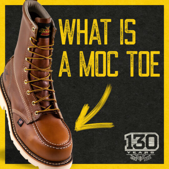 What is a moc toe boot
