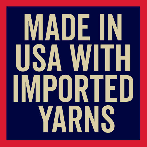 Made in USA with imported yarns icon